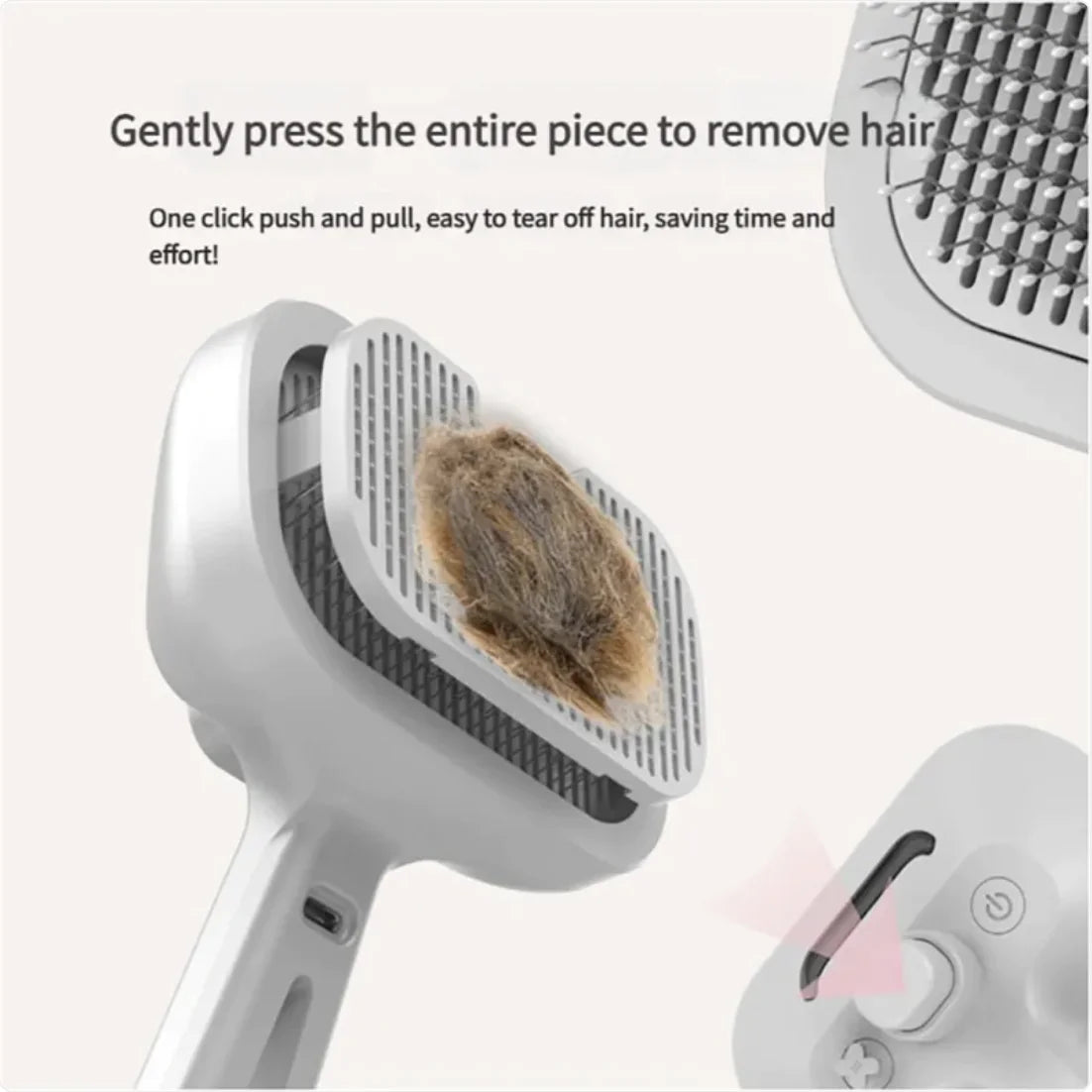 Chevaroo 3-in-1 Self-Cleaning Steam Pet Brush