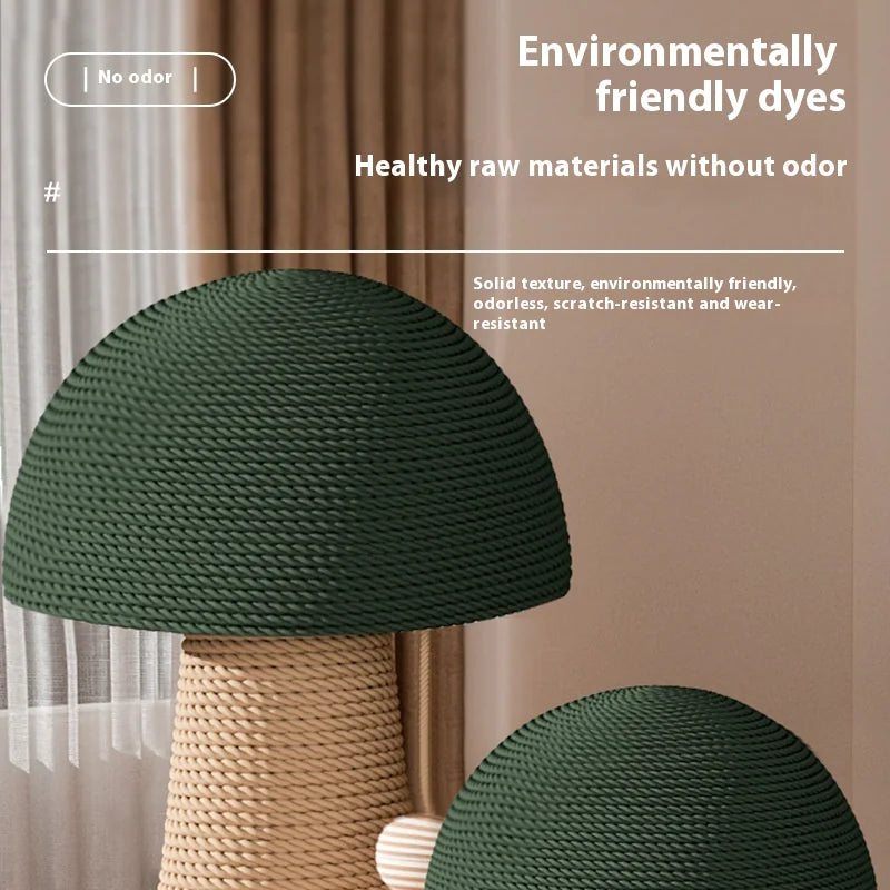 Mushroom Sisal Cat Scratching Post β Wear-Resistant Cat Scratch Board