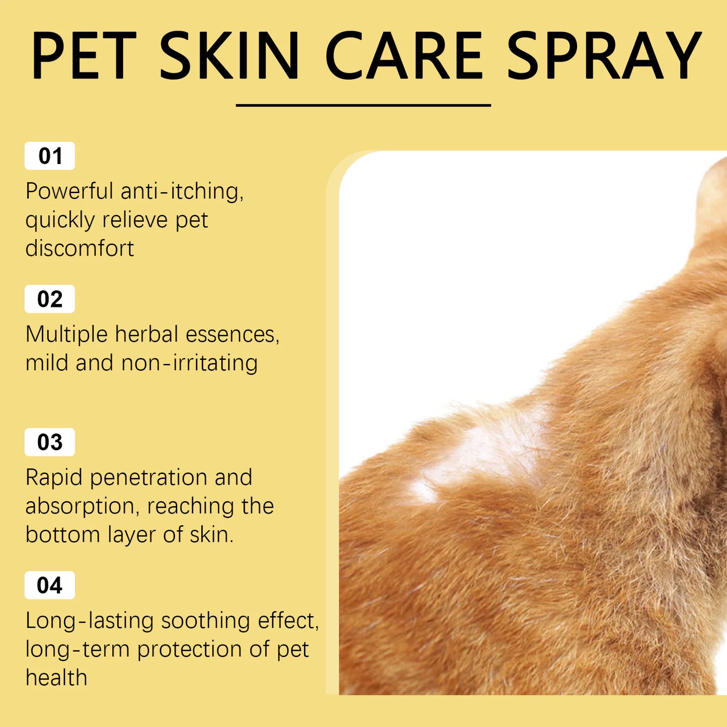 Pet Skin Care Spray for Dogs – Gentle Moisturizing Formula, 30ml
