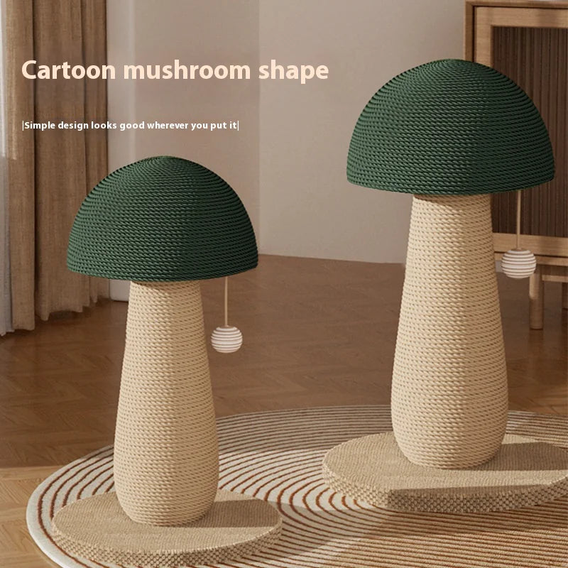 Mushroom Sisal Cat Scratching Post β Wear-Resistant Cat Scratch Board