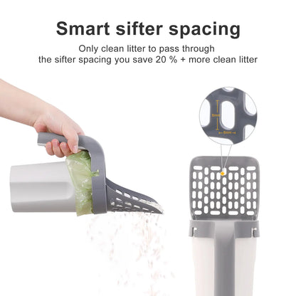 Portable Cat Litter Scoop with Integrated Filter