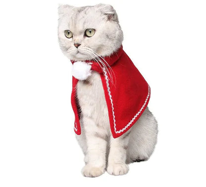 Winter Dog Scarf and Cat Hat Bib Jewelry Set