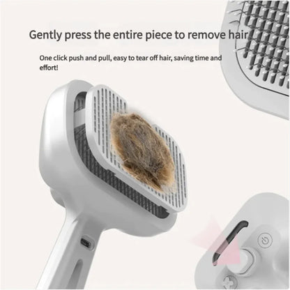 Chevaroo 3-in-1 Self-Cleaning Steam Pet Brush