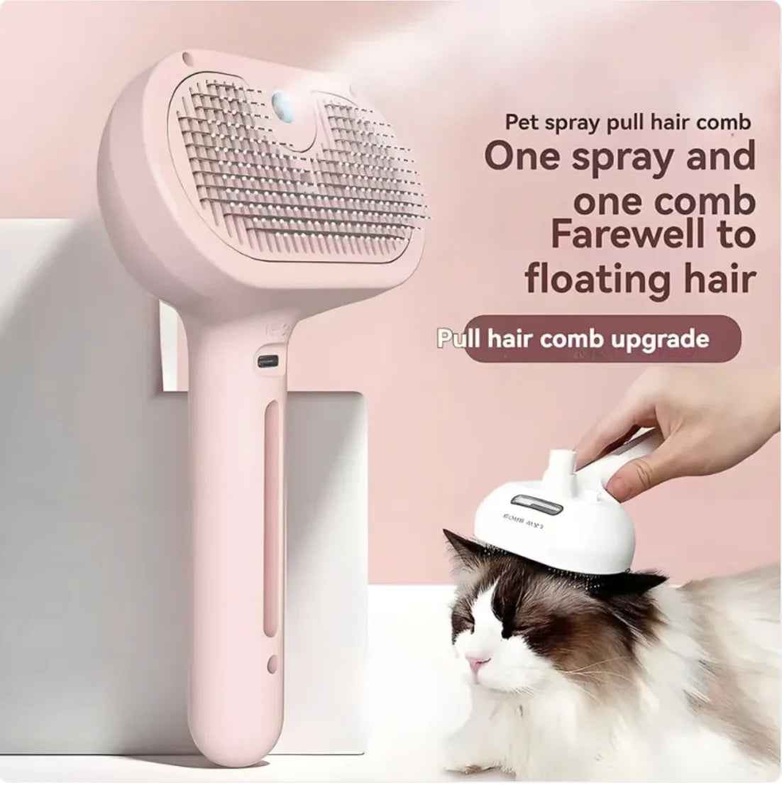 Chevaroo 3-in-1 Self-Cleaning Steam Pet Brush