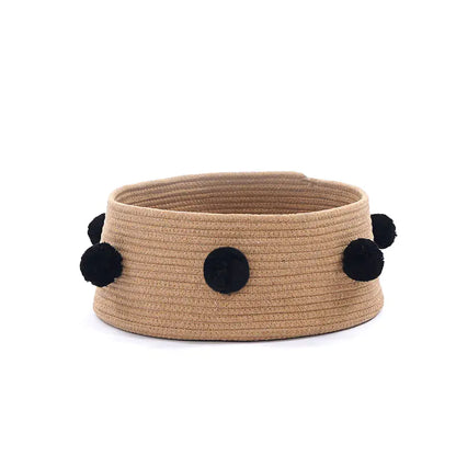 Nordic Cat Bed for All Seasons - Cotton Pet Basket