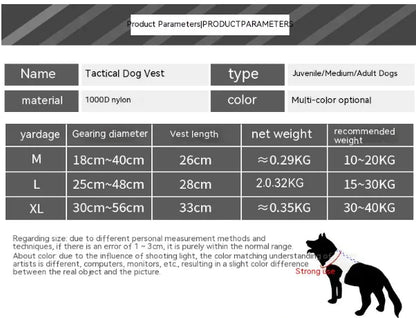 Adjustable Camouflage Tactical Nylon Dog Harness & Leash