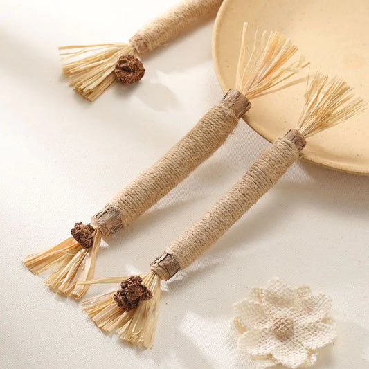 New Cat Dental Chew Toys with Insect Galls and Wood