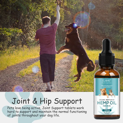 Pet Hemp Oil, Hemp Seed Oil for Dog Coat Care