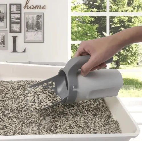 Portable Cat Litter Scoop with Integrated Filter