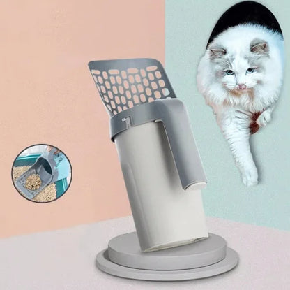 Portable Cat Litter Scoop with Integrated Filter