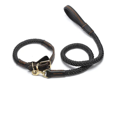 Leather Dog Leash for Medium and Large Breeds