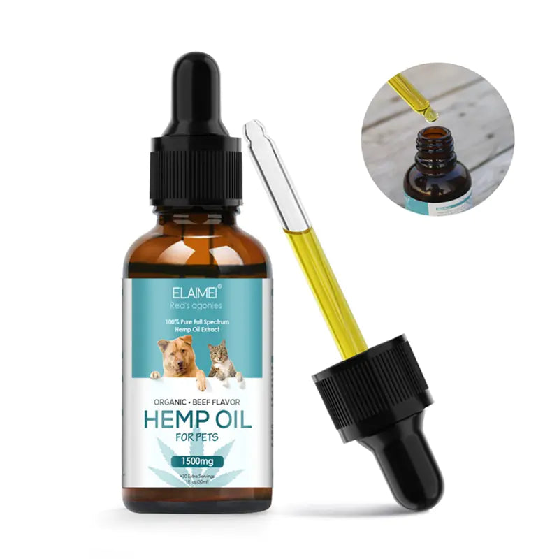 Pet Hemp Oil, Hemp Seed Oil for Dog Coat Care