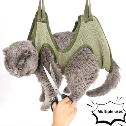 Cat Grooming Restraint Bag and Beauty Supplies Set